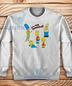 The Simpsons Family Sweatshirt Unisex Adult Size S-3XL