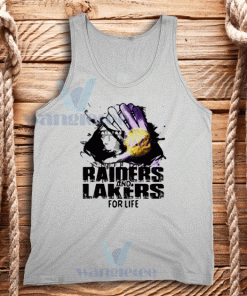 Raiders And Lakers Tank Top Unisex Adult Size S-2XL