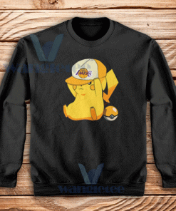 Lakers Pikachu Pokemon Sweatshirt Los Angeles Size S-3XL