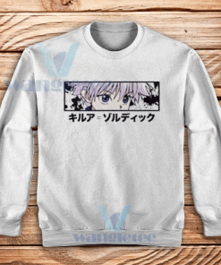Anime Killua Eyes Sweatshirt Hunter x Hunter Size S-3XL