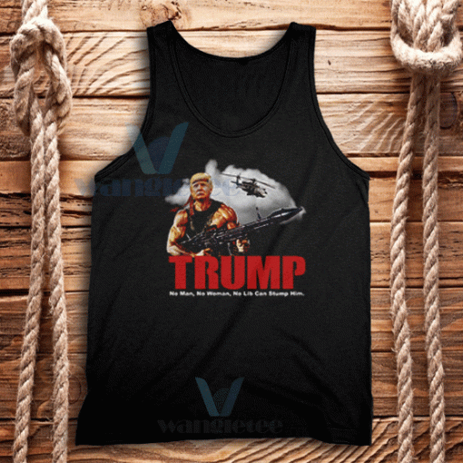 Trump Rambo America Tank Top Unisex Adult Size S-2XL