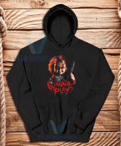 Chucky Wanna Play Hoodie Unisex Adult Size S-3XL