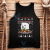 Cat In Table Christmas Tank Top Unisex Adult Size S-2XL