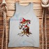 Elf Smoking Christmas Tank Top Unisex Adult Size S-2XL