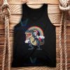 Unicorn Riding Dinosaur Tank Top Adult Size S-2XL