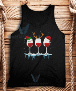 Wine At Funny Christmas Tank Top Unisex Adult Size S-2XL