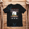 Cat In Table Christmas T-Shirt Unisex Adult Size S - 3XL