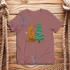 Dinosaurs Struggle Christmas T-Shirt Adult Size S - 3XL