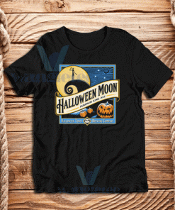 Halloween Moon Pumpkin T-Shirt Unisex Adult Size S - 3XL