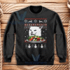 Cat In Table Christmas Sweatshirt Unisex Adult Size S-3XL