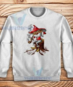 Elf Smoking Christmas Sweatshirt Unisex Adult Size S-3XL