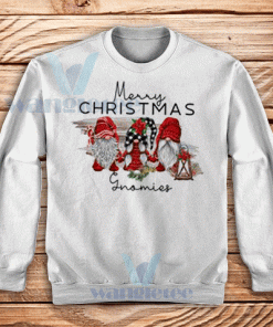 Merry Christmas Gnomies Sweatshirt Unisex Adult Size S-3XL