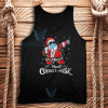 Christmas Santa Dab With Mask Tank Top Adult Size S-2XL