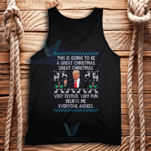 Funny Trump Christmas Tank Top Unisex Adult Size S-2XL