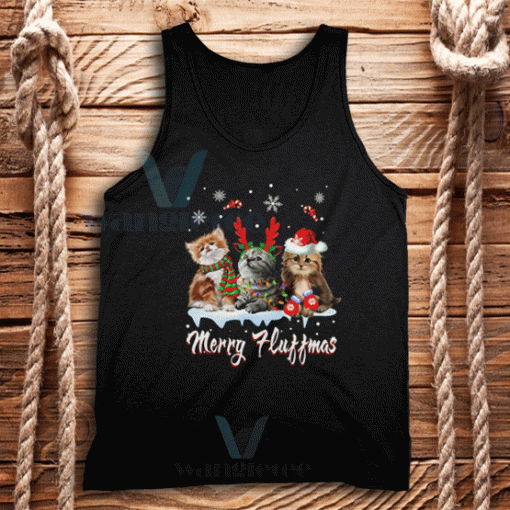 Merry Fluffmas Cute Tank Top Unisex Adult Size S-2XL