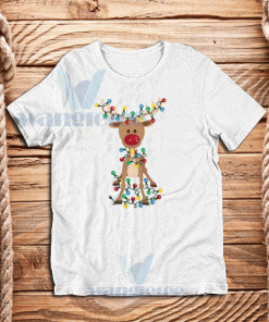 Adorable Reindeer Christmas T-Shirt Adult Size S - 3XL