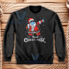 Christmas Santa Dab With Mask Sweatshirt Adult Size S-3XL