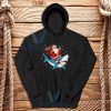 Santa Clause on Shark Sweatshirt Adult Size S-3XL