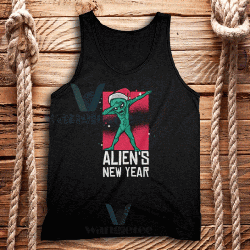 Dabbing Alien Christmas Tank Top Unisex Adult Size S-2XL