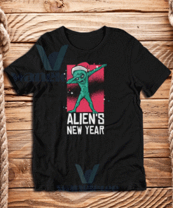 Dabbing Alien Christmas T-Shirt Unisex Adult Size S - 3XL