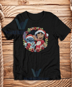 Lilo And Stitch Christmas T-Shirt Unisex Adult Size S - 3XL