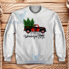 Christmas Truck Family Sweatshirt Unisex Adult Size S-3XL