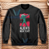 Dabbing Alien Christmas Sweatshirt Unisex Adult Size S-3XL