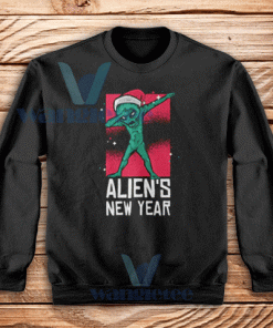 Dabbing Alien Christmas Sweatshirt Unisex Adult Size S-3XL