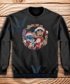 Lilo And Stitch Christmas Sweatshirt Adult Size S-3XL