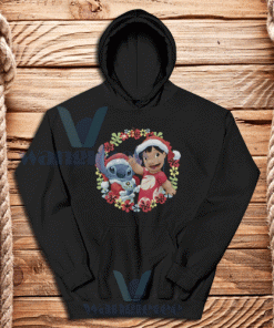 Lilo And Stitch Christmas Hoodie Unisex Adult Size S-3XL