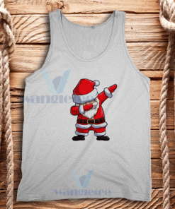 Dabbing Santa Christmas Tank Top Adult Size S-2XL