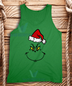 Face Grinch Christmas Tank Top Unisex Adult Size S-2XL