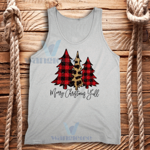 Merry Christmas Yall Tank Top Unisex Adult Size S-2XL