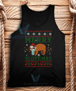 Merry Slothmas Tank Top Unisex Adult Size S-2XL