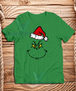 Face Grinch Christmas T-Shirt Unisex Adult Size S - 3XL