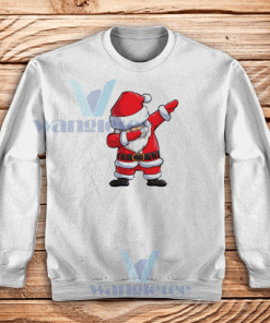 Dabbing Santa Christmas Sweatshirt Unisex Adult Size S-3XL