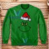 Face Grinch Christmas Sweatshirt Unisex Adult Size S-3XL