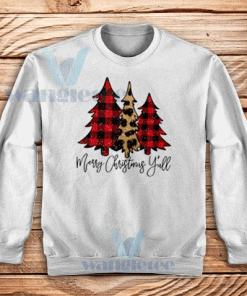 Merry Christmas Yall Sweatshirt Unisex Adult Size S-3XL