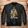 Simpsons Christmas Tree Sweatshirt Adult Size S-3XL