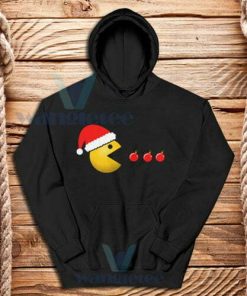 Pac Man Christmas Hoodie Unisex Adult Size S-3XL