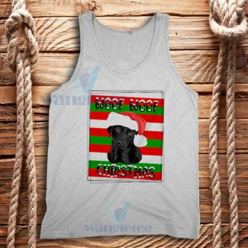 Christmas With The Dog Tank Top Adult Size S-2XL