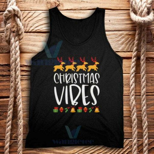 Cute Christmas Vibes Tank Top Adult Size S-2XL