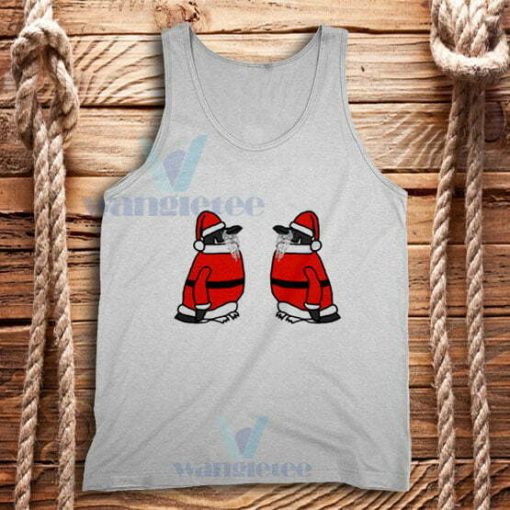 Cute Penguins Christmas Tank Top Adult Size S-2XL