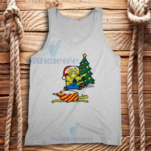 Minions Christmas Banana Tank Top Adult Size S-2XL