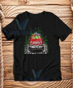 Jeep And Christmas T-Shirt Unisex Adult Size S - 3XL