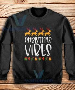 Cute Christmas Vibes Sweatshirt Unisex Adult Size S-3XL