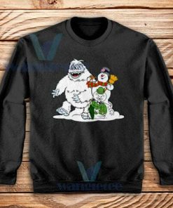 Frosty And Bumble Christmas Sweatshirt Adult Size S-3XL