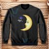 Half Moon Astronaut Sweatshirt Adult Size S-3XL