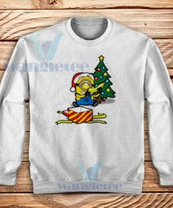 Minions Christmas Banana Sweatshirt Adult Size S-3XL