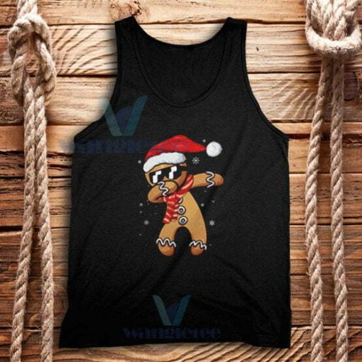 Dabbing Gingerbread Tank Top Adult Size S-2XL